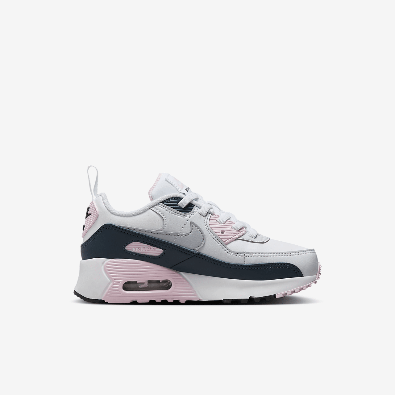 Nike Air max 90 sneaker Wit/Pink Foam/Armory Navy/Wolf Grey