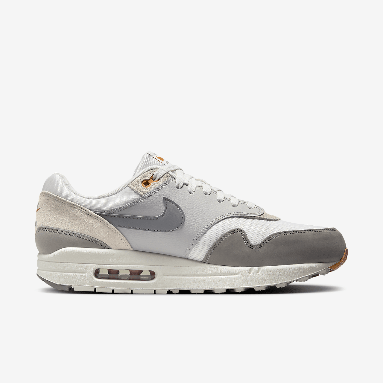 Nike Air Max 1 sneaker Summit White/Light Iron Ore/Light Orewood Brown/Flat Pewter