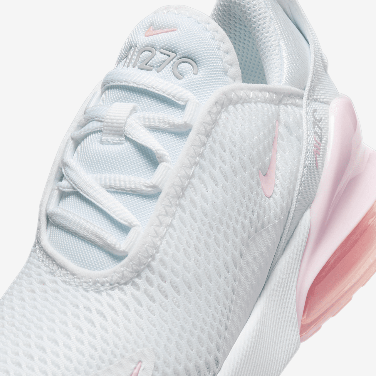 Nike Air max 270 sneaker Wit/Light Smoke Grey/Pink Foam