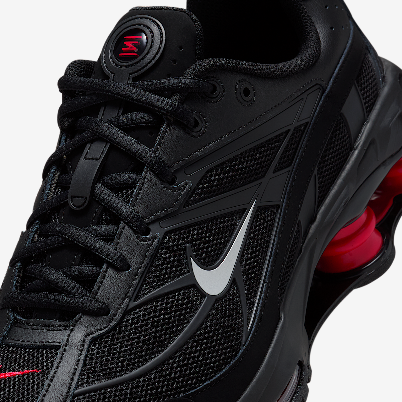 Nike Nike Shox sneaker Zwart/University Red/Medium Ash/Metallic Silver