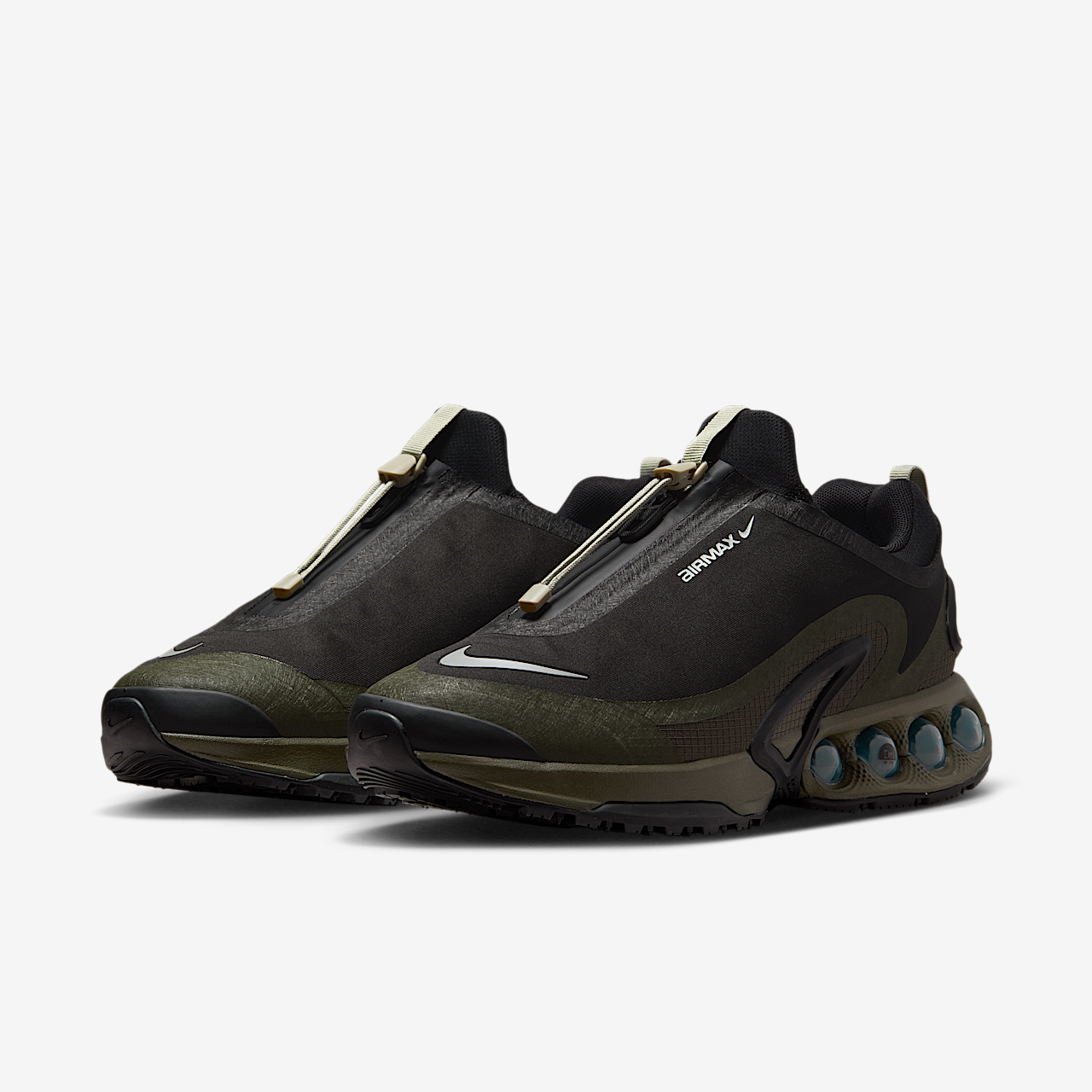 Nike Air Max DN sneaker Zwart/Cargo Khaki/Stone/Metallic Silver