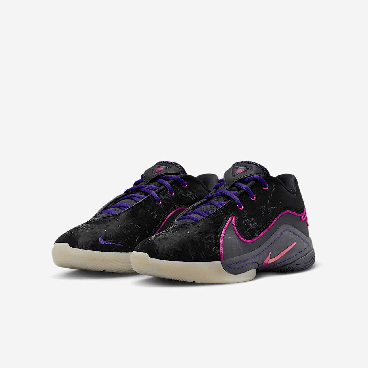 Nike LeBron sneaker Zwart/Dark Grey/Field Purple/Laser Fuchsia