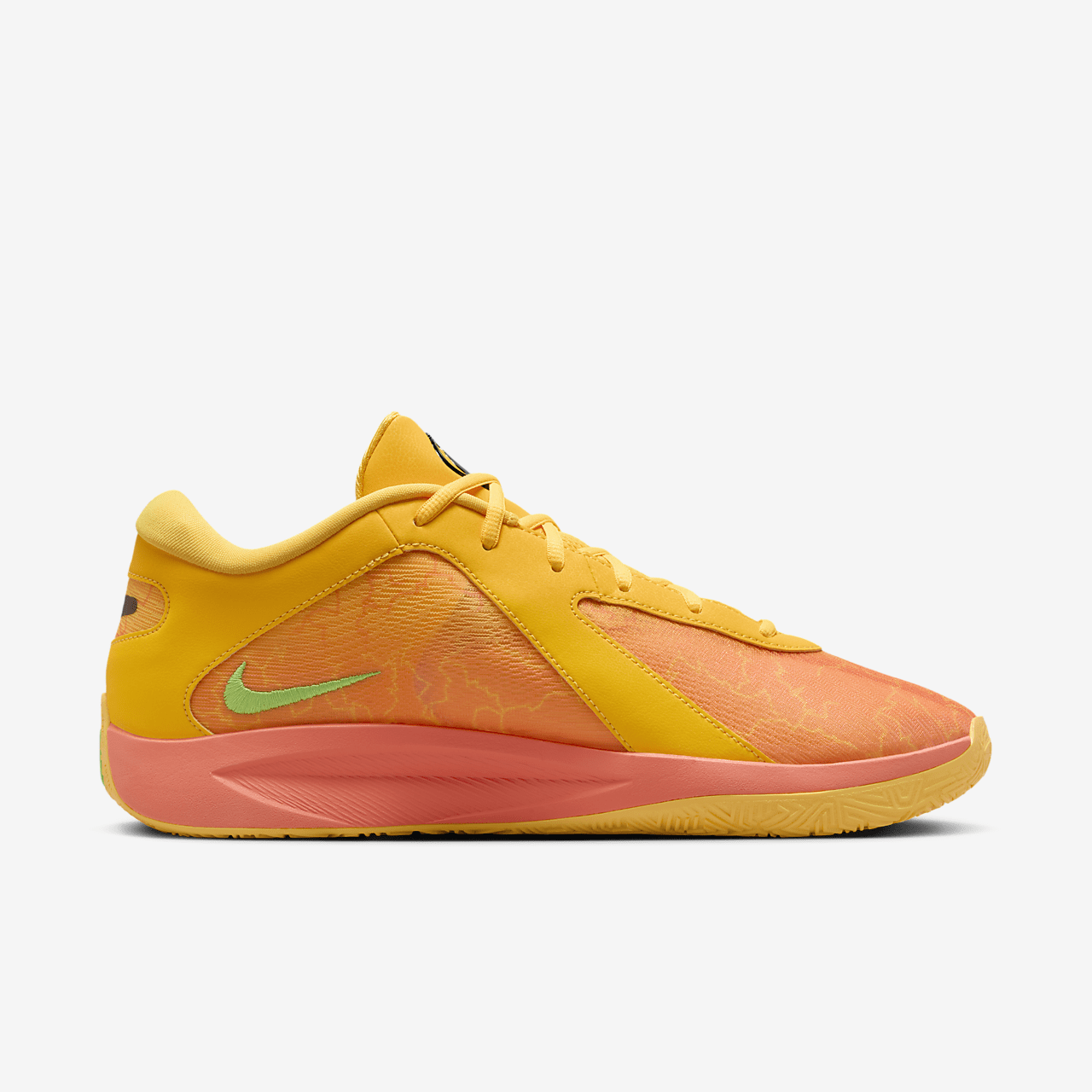 Nike  sneaker Light Wild Mango/Zwart/Laser Orange/Action Green