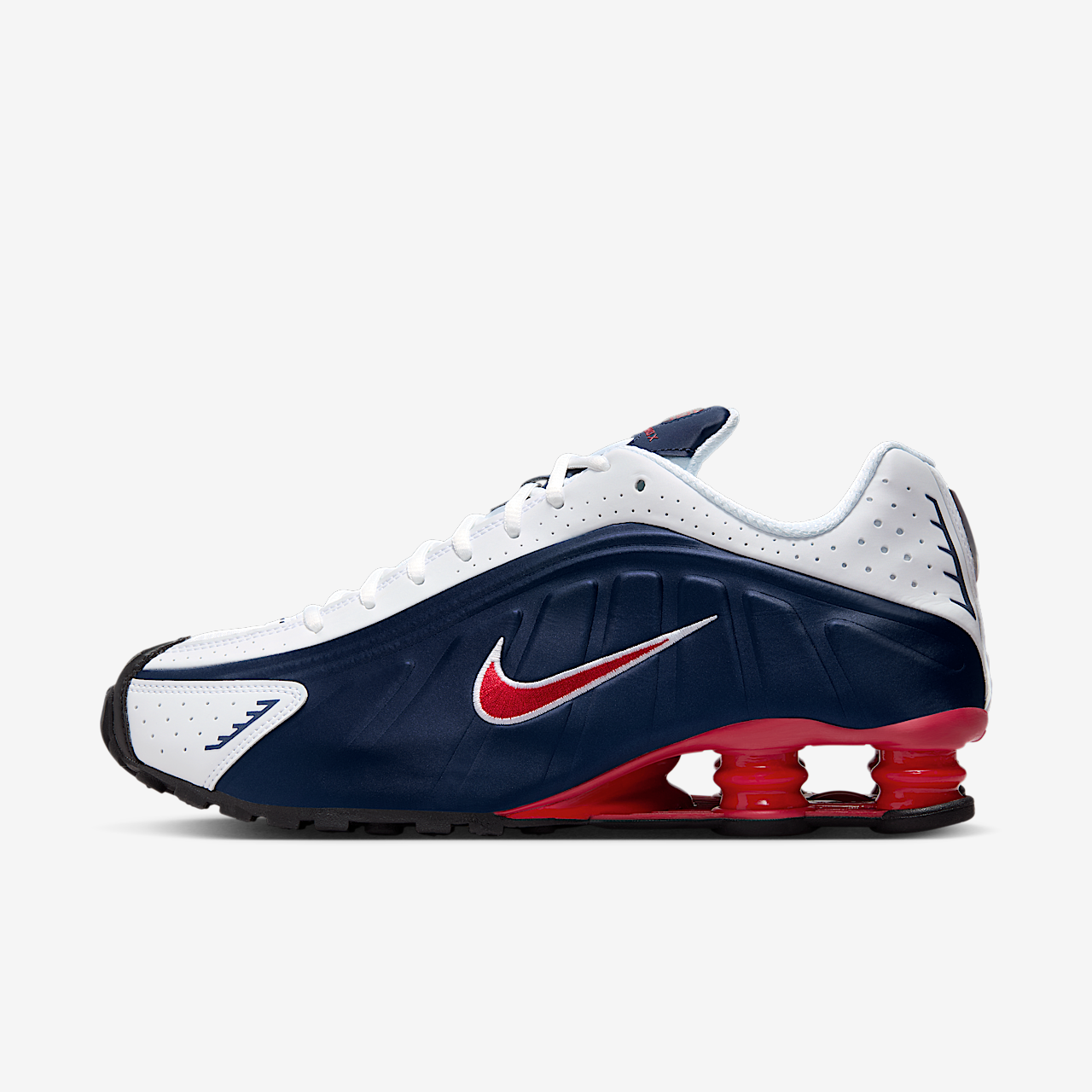Nike Nike Shox sneaker Midnight Navy/Wit/Metallic Silver/Gym Red