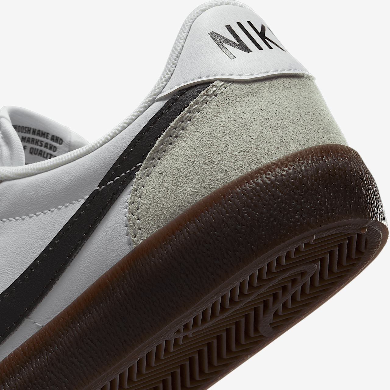 Nike  sneaker Wit/Light Silver/Gum Dark Brown/Zwart