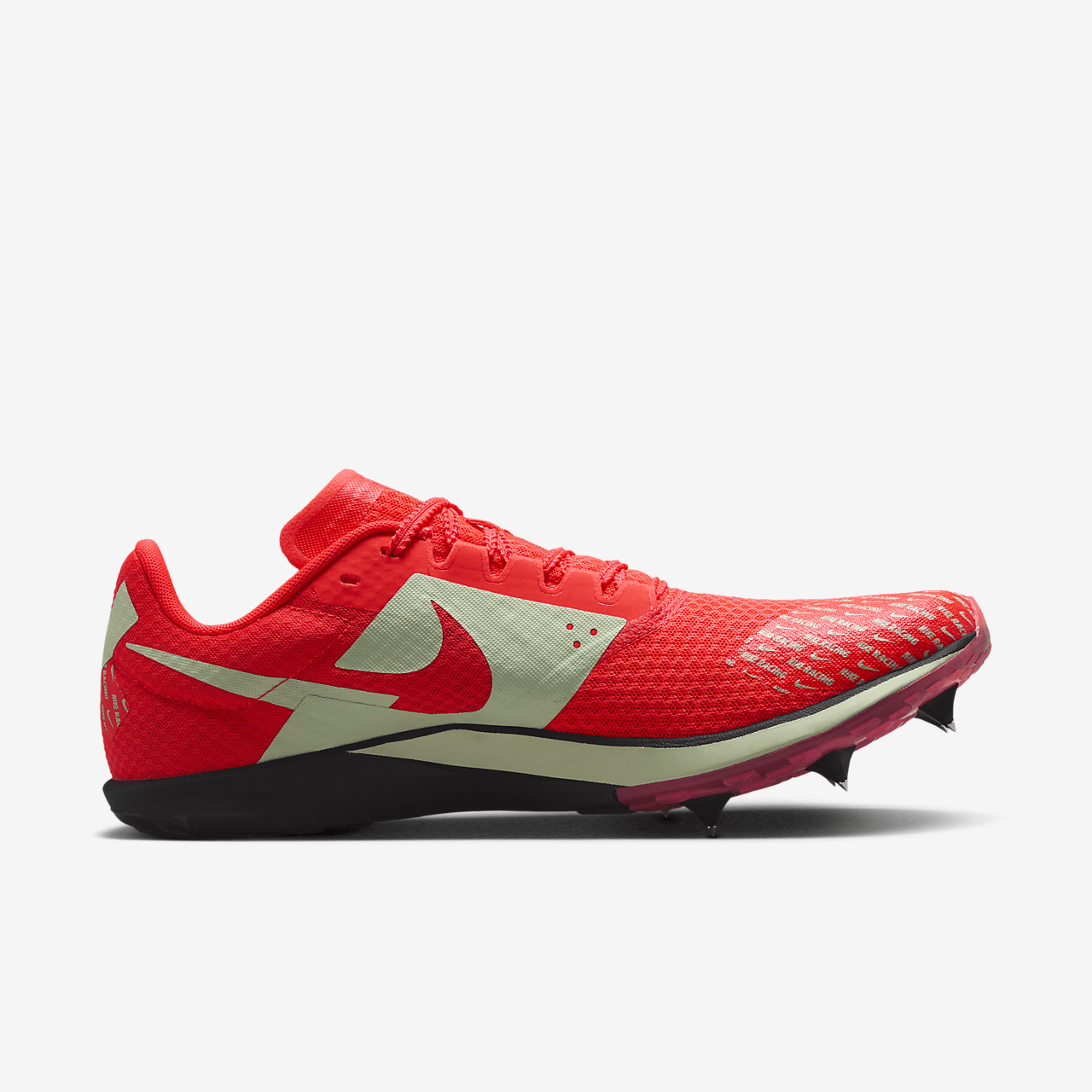 Nike  sneaker Bright Crimson/Zwart/Metallic Silver/Vapor Green