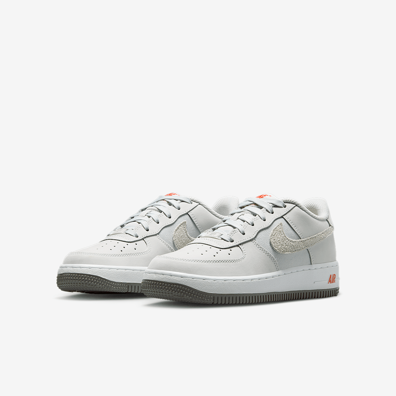 Nike Air Force 1 sneaker Photon Dust/Wit/Picante Red/Photon Dust