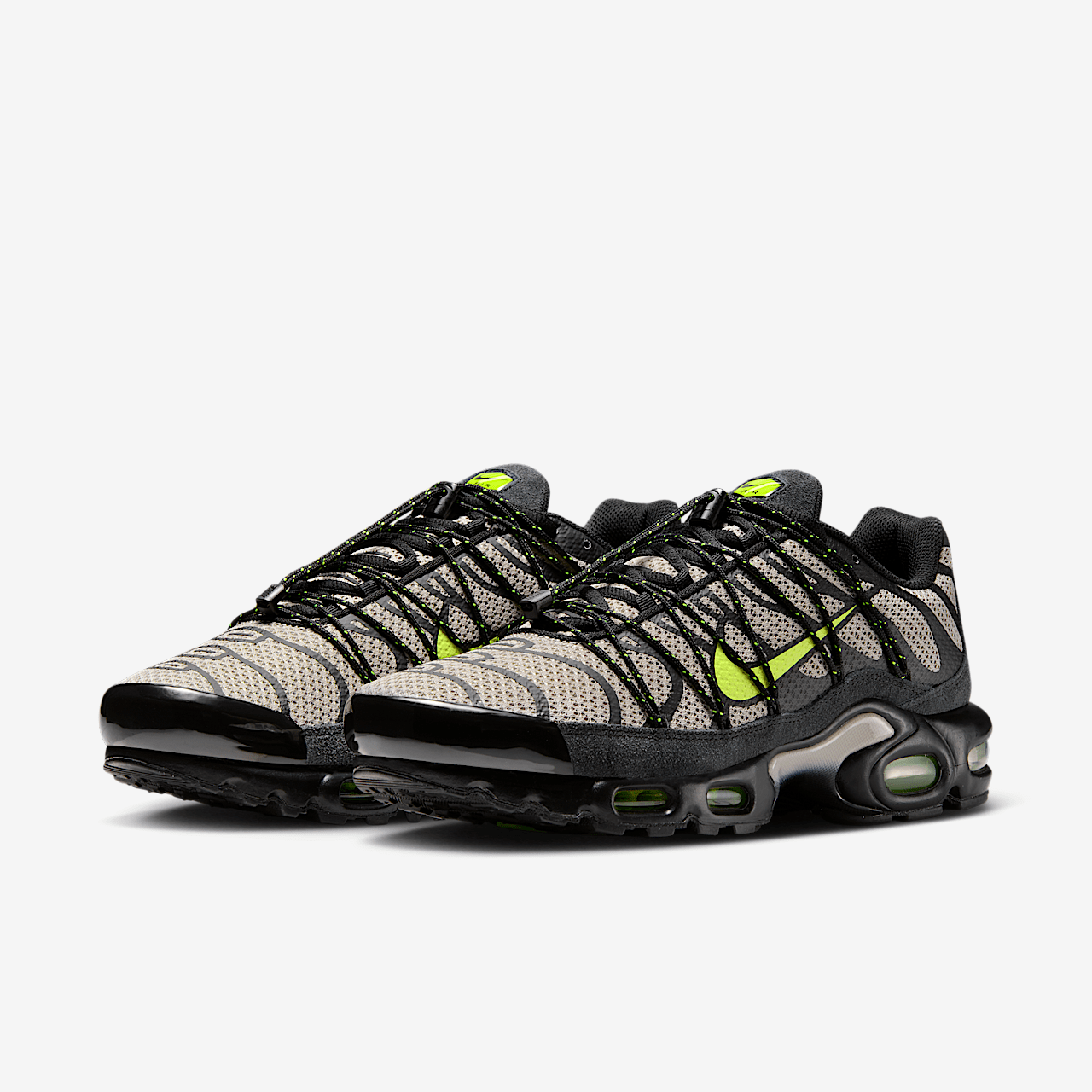 Nike Air Max Plus sneaker Zwart/College Grey/Volt