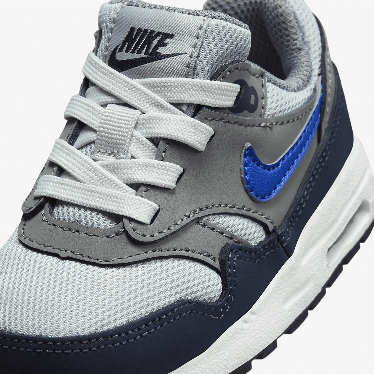 Nike Air Max 1 sneaker Smoke Grey/Wolf Grey/Obsidian/Racer Blue