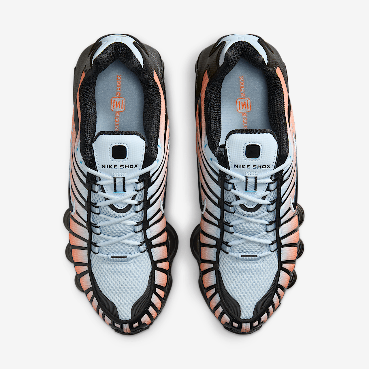 Nike Nike Shox sneaker Blue Tint/Total Orange/Zwart
