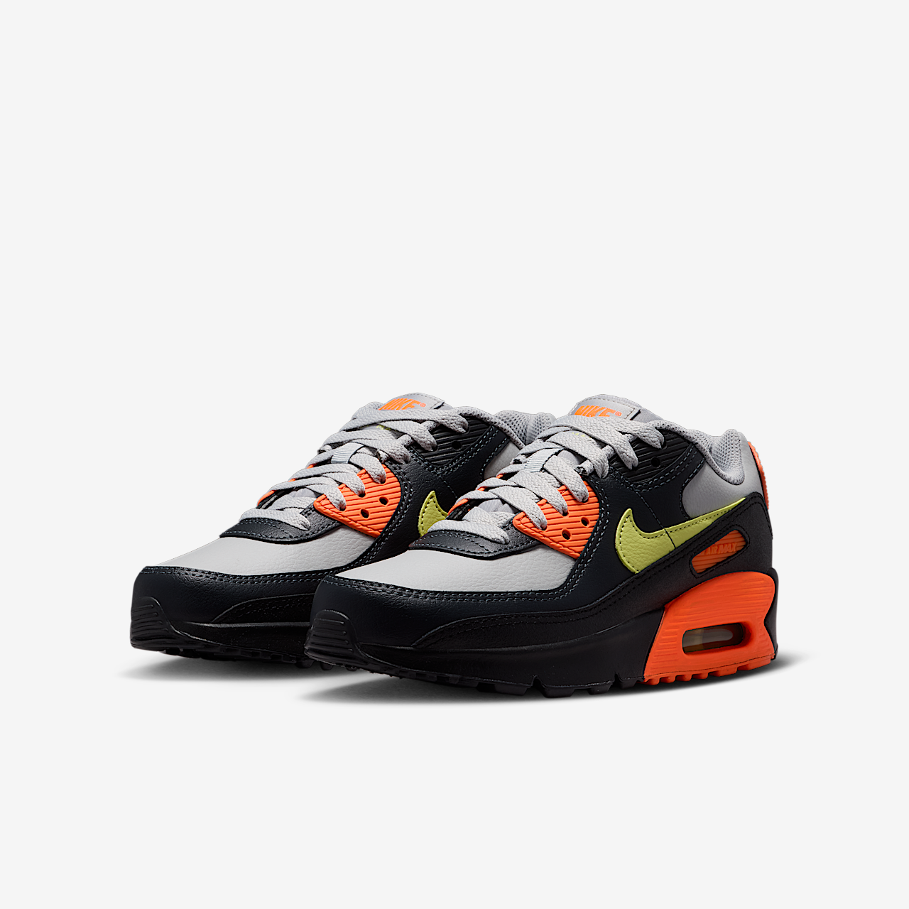 Nike Air max 90 sneaker Light Smoke Grey/Hyper Crimson/Zwart/Limelight