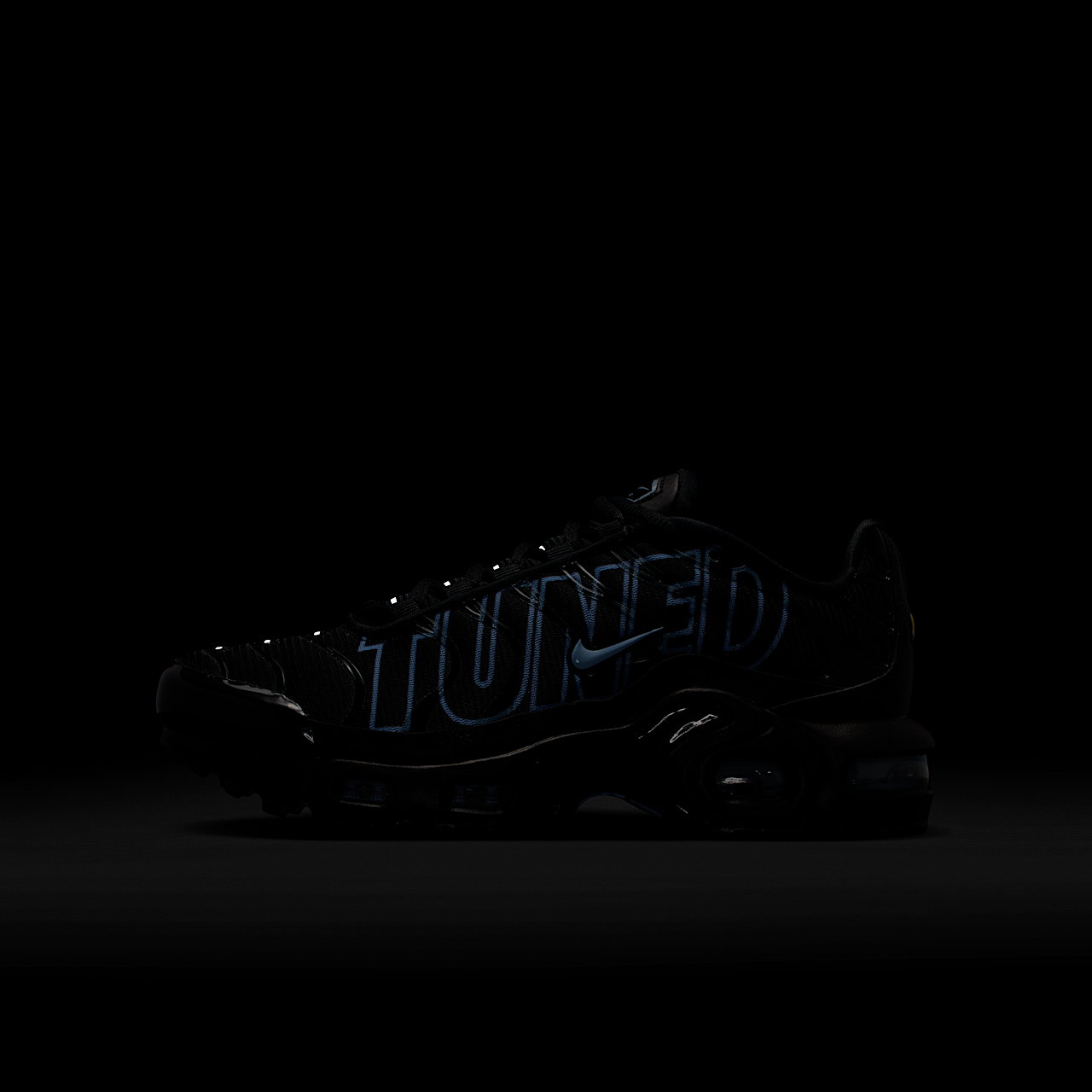 Nike Air Max Plus sneaker Zwart/Metallic Silver/Ice Blue