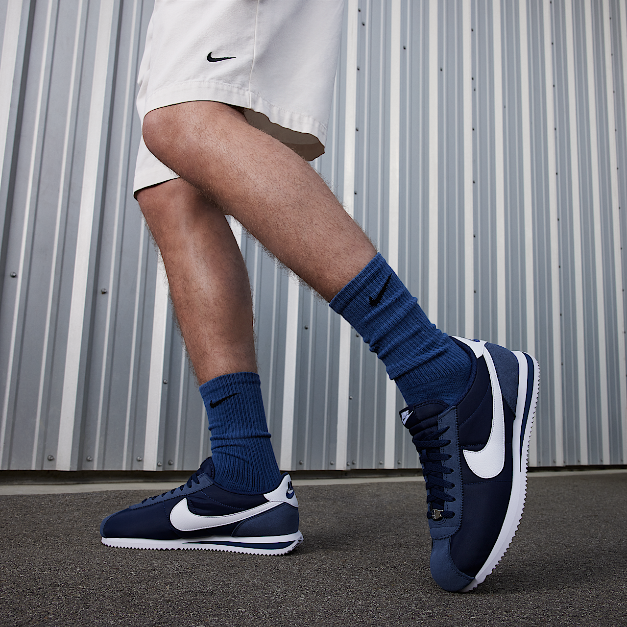 Nike Cortez sneaker Midnight Navy/Wit