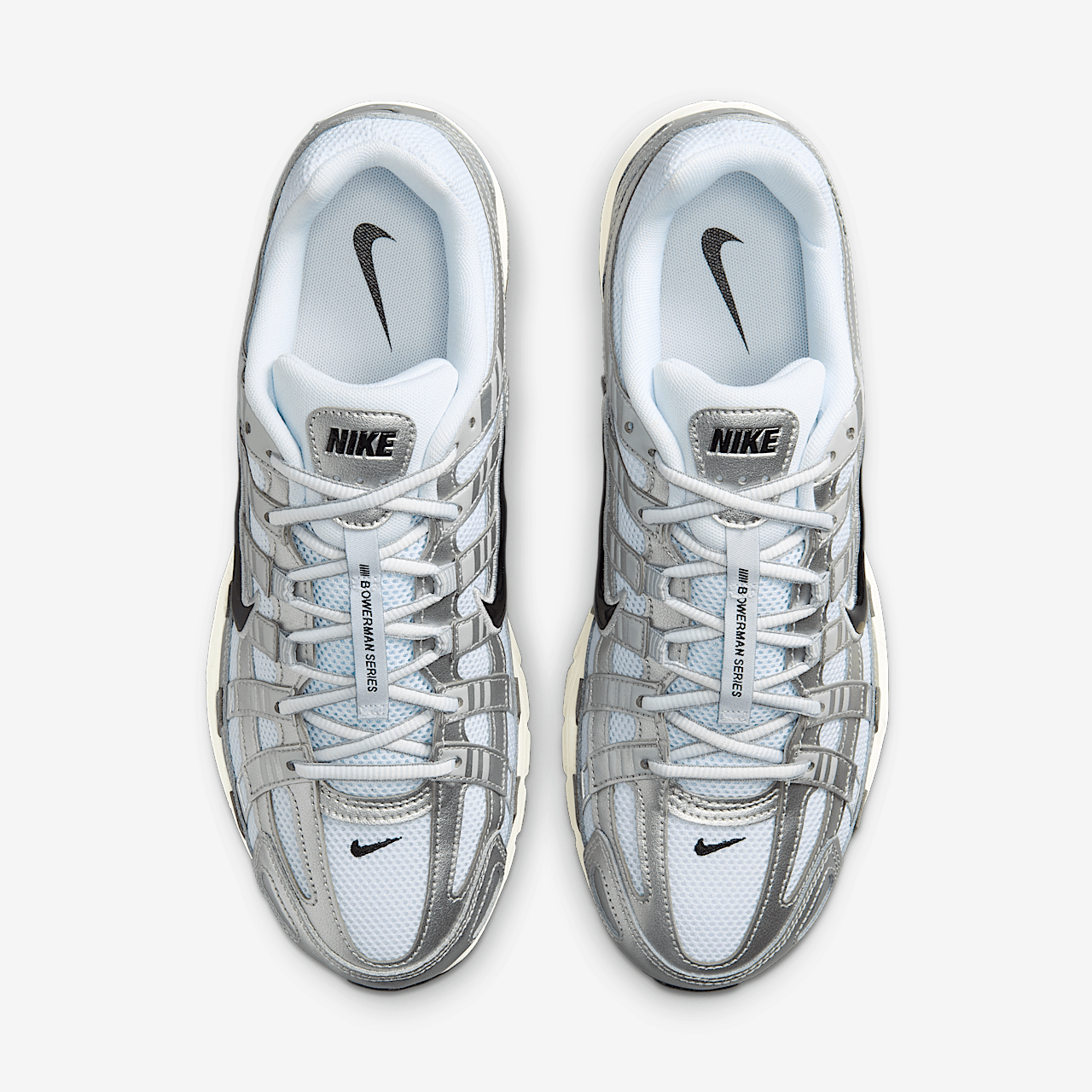 Nike P-6000 sneaker Wit/Metallic Silver/Flat Silver/Zwart