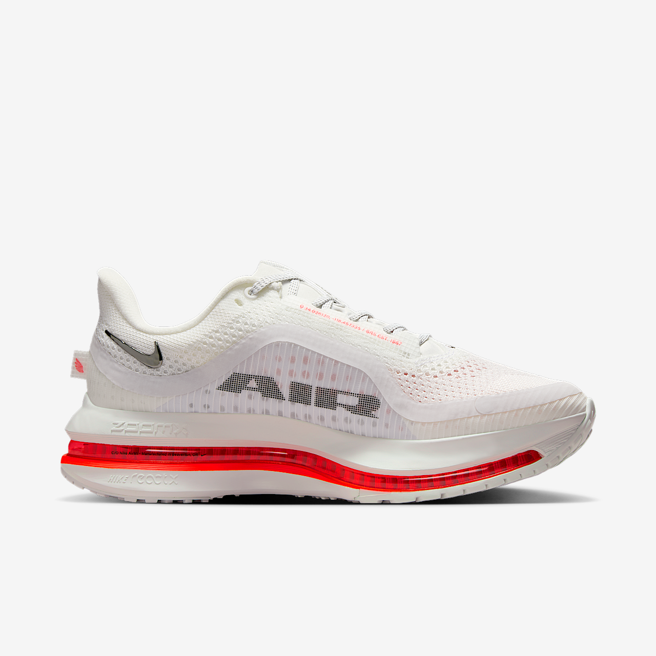 Nike Pegasus sneaker Summit White/Bright Crimson/Phantom/Zwart