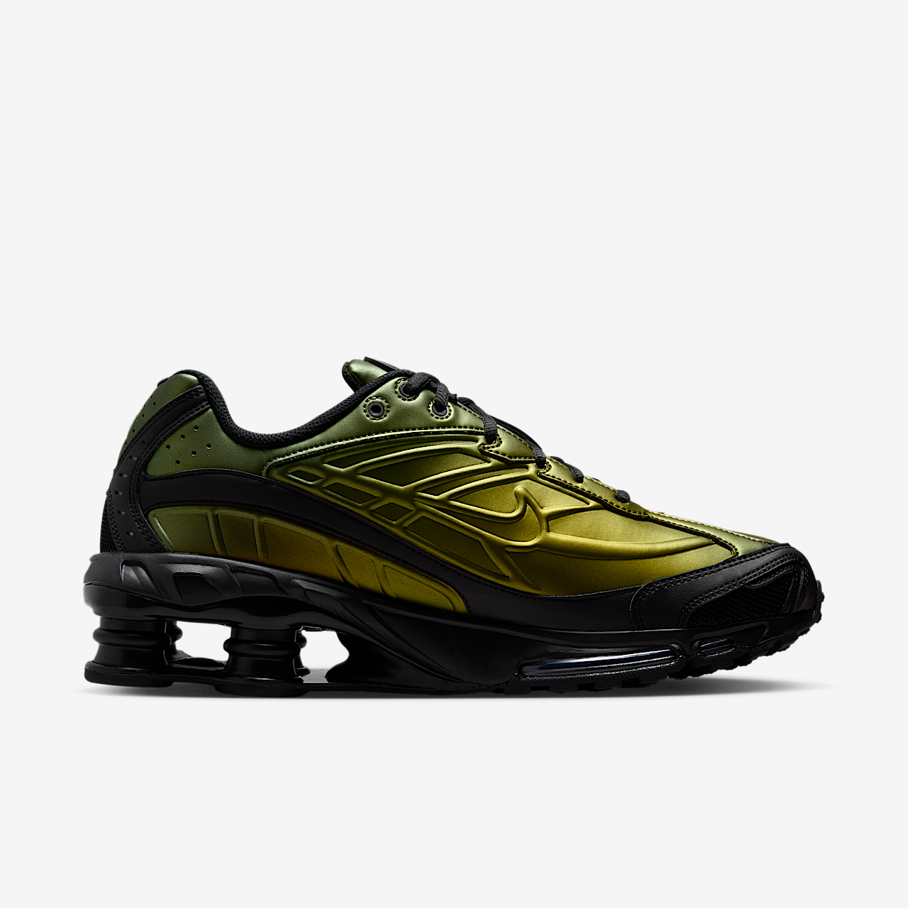 Nike Nike Shox sneaker Zwart/Olive Flak/Metallic Silver/Zwart