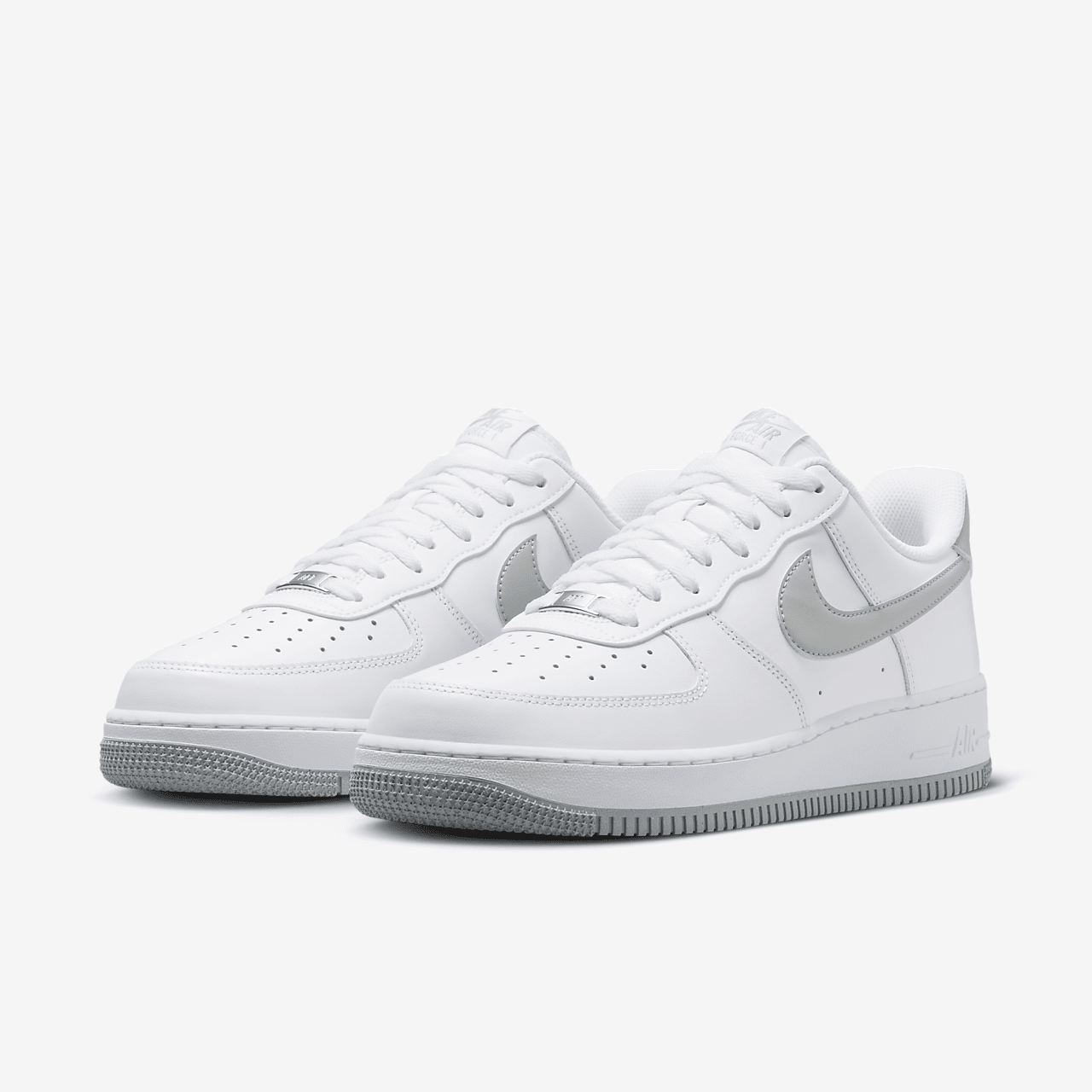 Nike Air Force 1 sneaker Wit/Wit/Light Smoke Grey