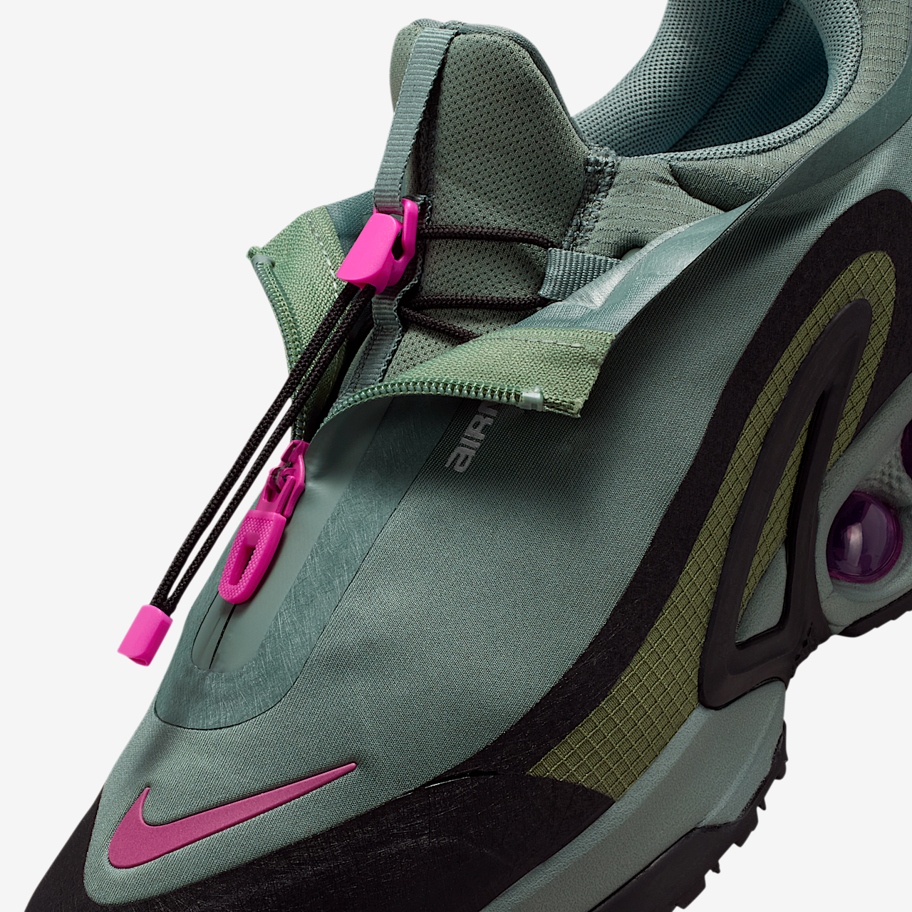 Nike Air Max DN sneaker Clay Green/Sky J Light Olive/Zwart/Fire Pink