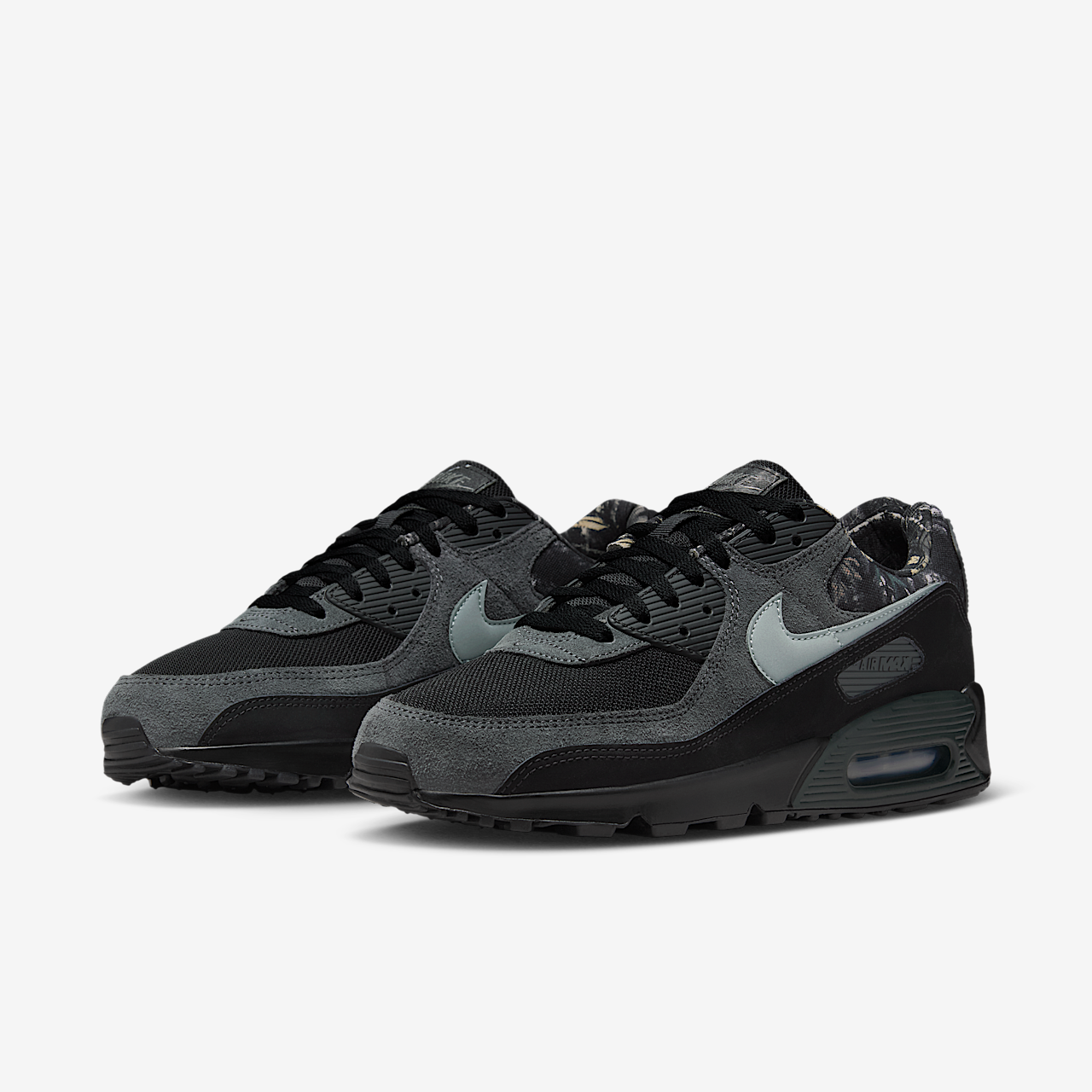 Nike Air max 90 sneaker Zwart/Dark Smoke Grey/Metallic Cool Grey