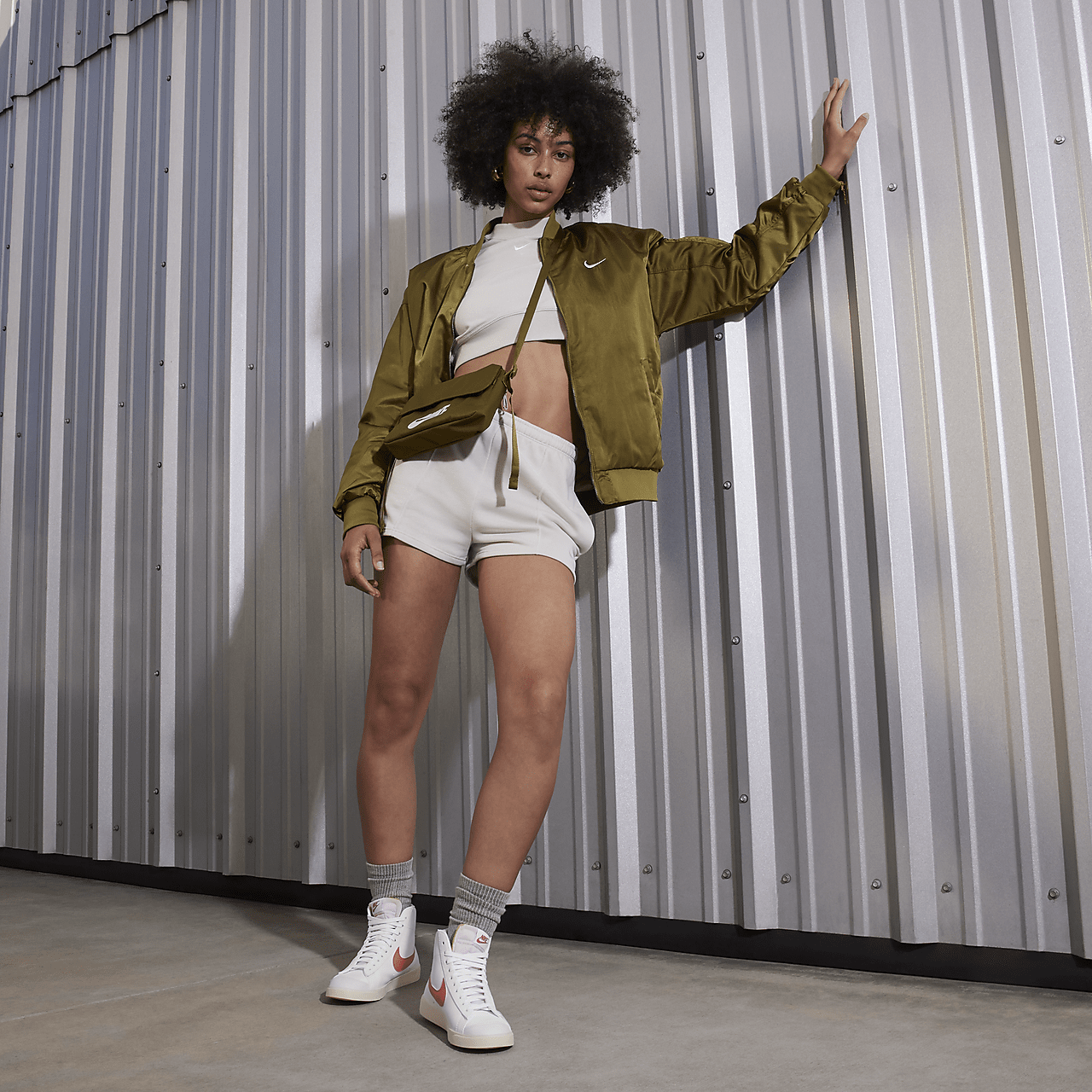 Nike Blazer sneaker Wit/Red Stardust/Sail/Adobe