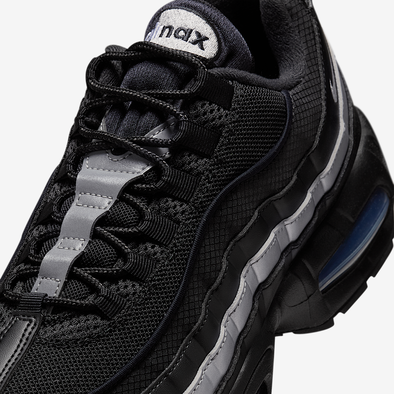 Nike Air Max sneaker Zwart/Zwart/Wit/Metallic Silver