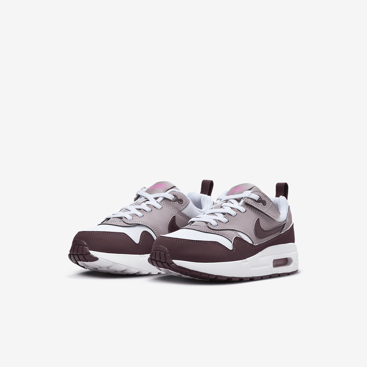 Nike Air Max 1 sneaker Wit/Light Violet Ore/Playful Pink/Burgundy Crush