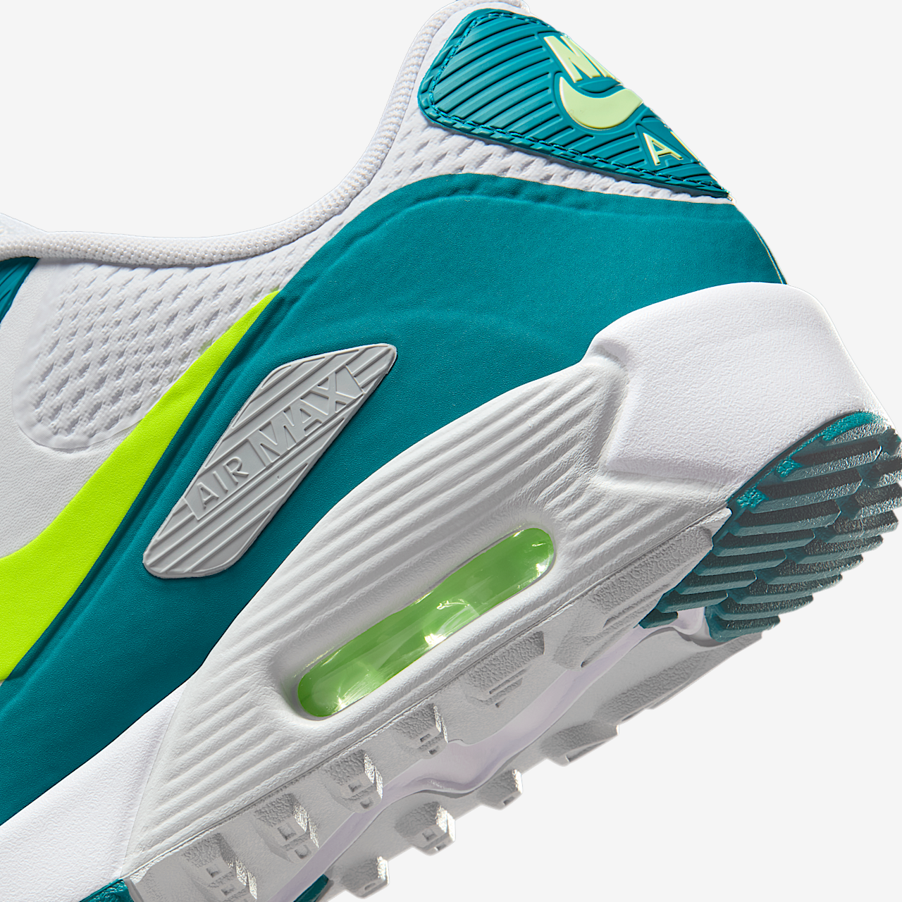 Nike Air max 90 sneaker Wit/Bright Spruce/Volt