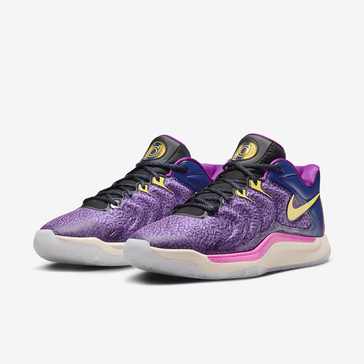 Nike  sneaker Deep Royal Blue/Zwart/Laser Fuchsia/Opti Yellow