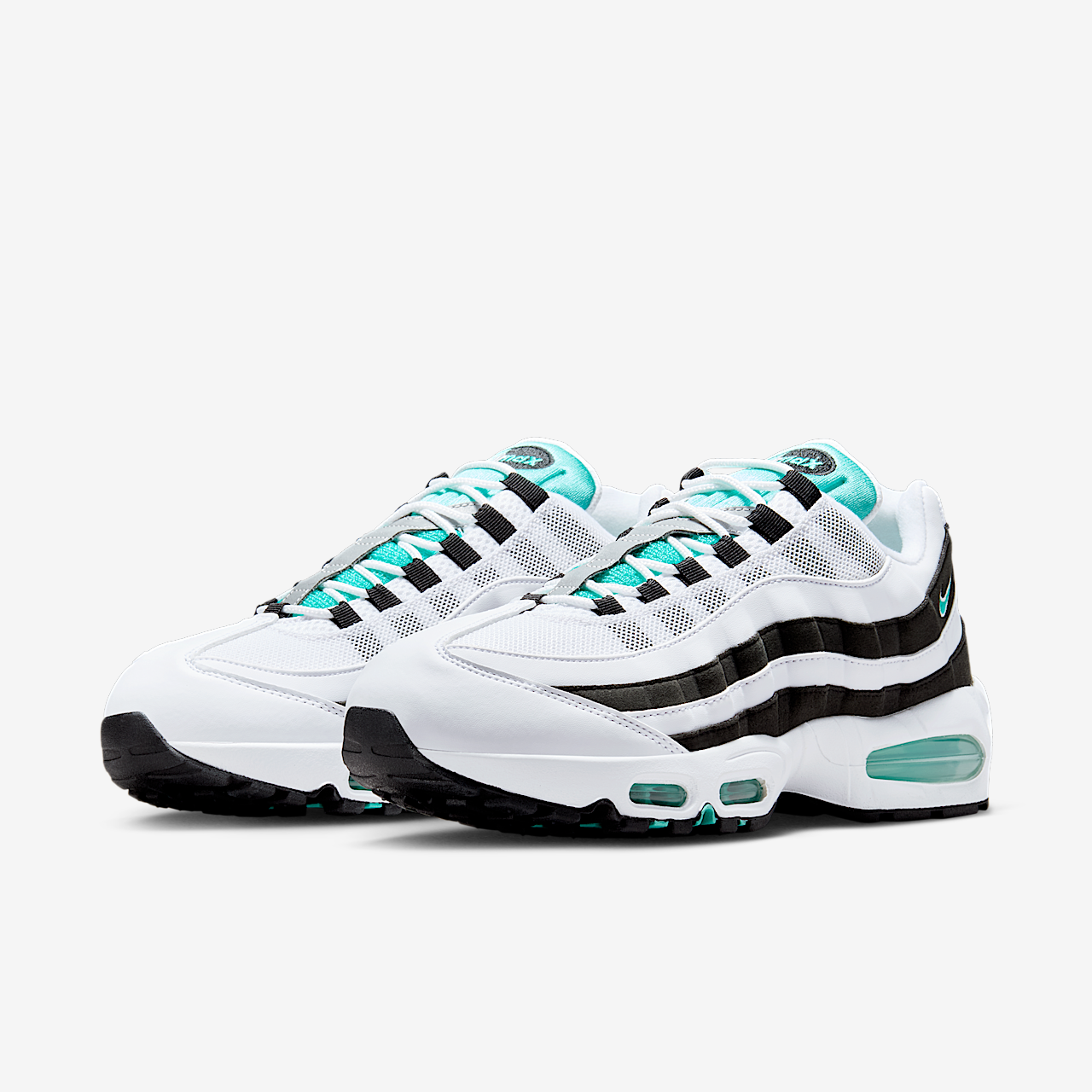 Nike Air Max sneaker Wit/Zwart/Metallic Silver/Hyper Jade