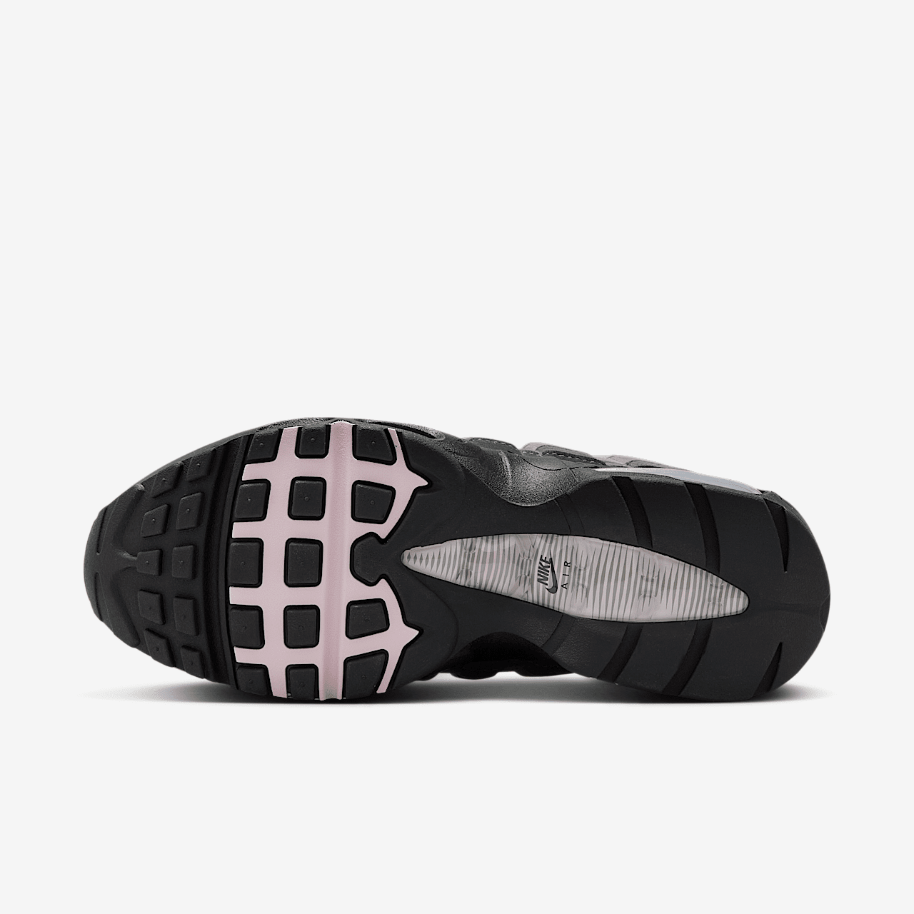 Nike Air Max 95 sneaker Zwart/Wit/Reflect Silver/Pink Foam