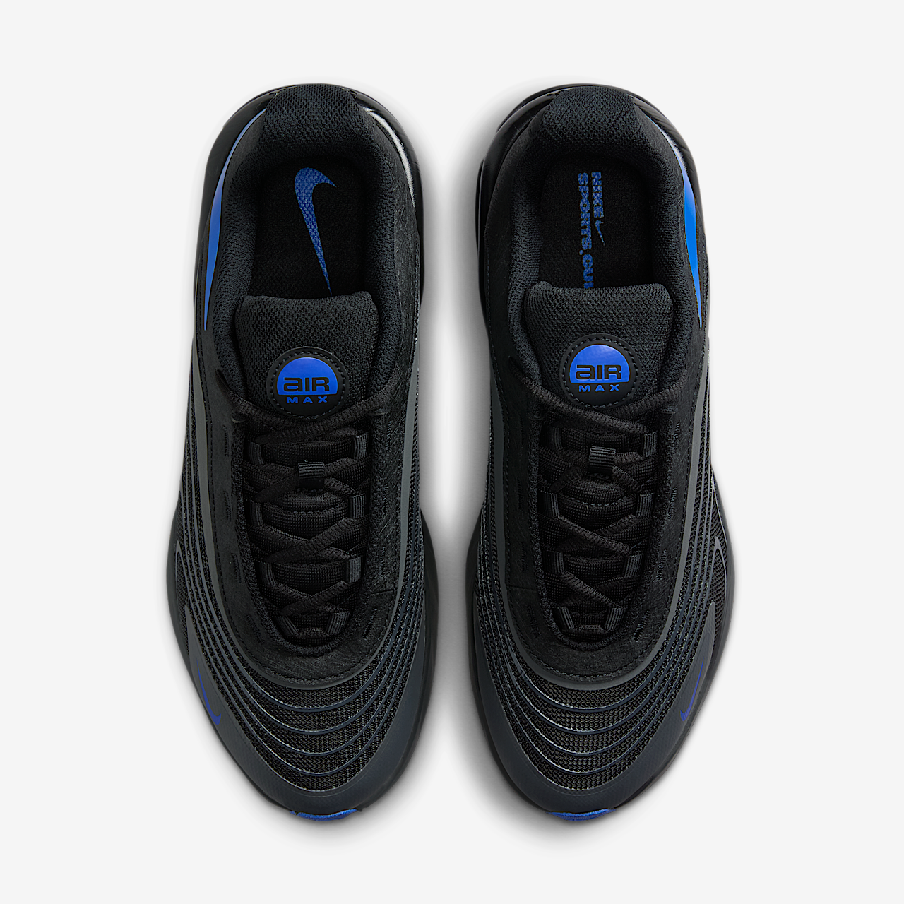 Nike Air Max sneaker Dark Smoke Grey/Zwart/Racer Blue