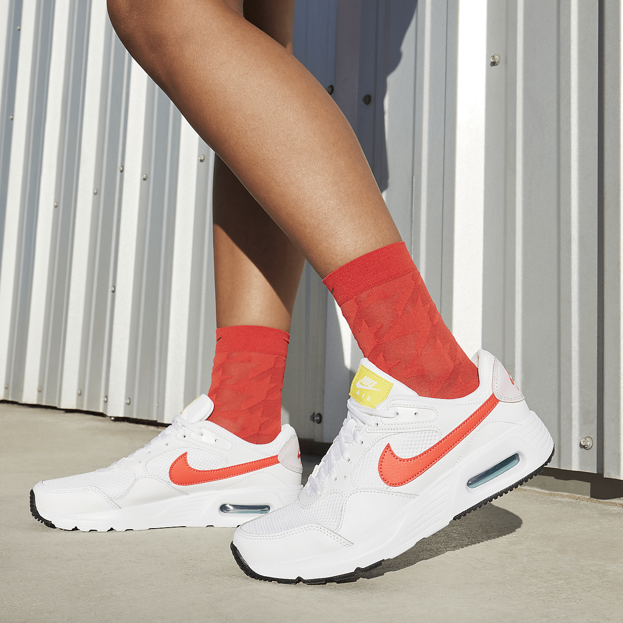 Nike Air Max SC sneaker Wit/Pink Foam/Light Laser Orange/Bright Crimson