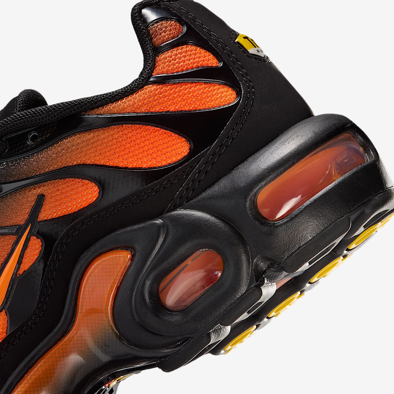 Nike Air Max Plus sneaker Zwart/Zwart/Total Orange