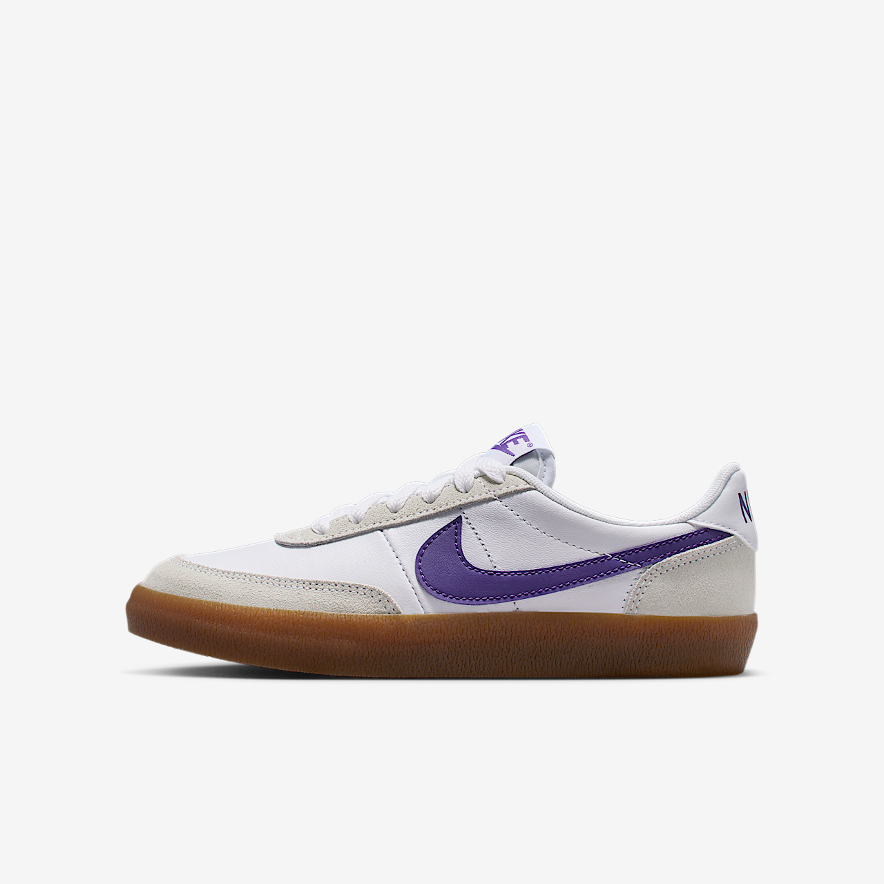 Nike  sneaker Wit/Gum Medium Brown/Wild Grape