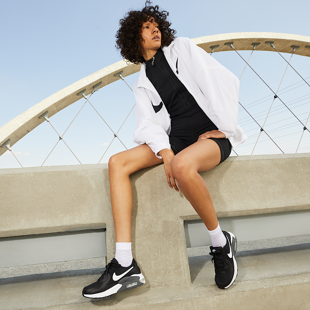 Nike Air Max Excee sneaker Zwart/Dark Grey/Wit