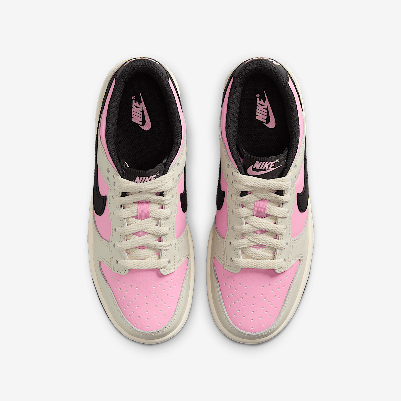 Nike Dunk Low sneaker Pink Rise/Light Orewood Brown/Pale Ivory/Zwart