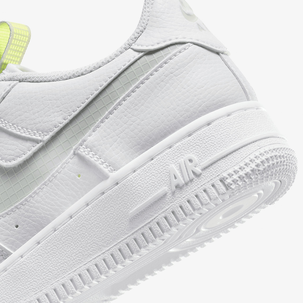 Nike Air Force 1 sneaker Wit/Volt/Light Silver