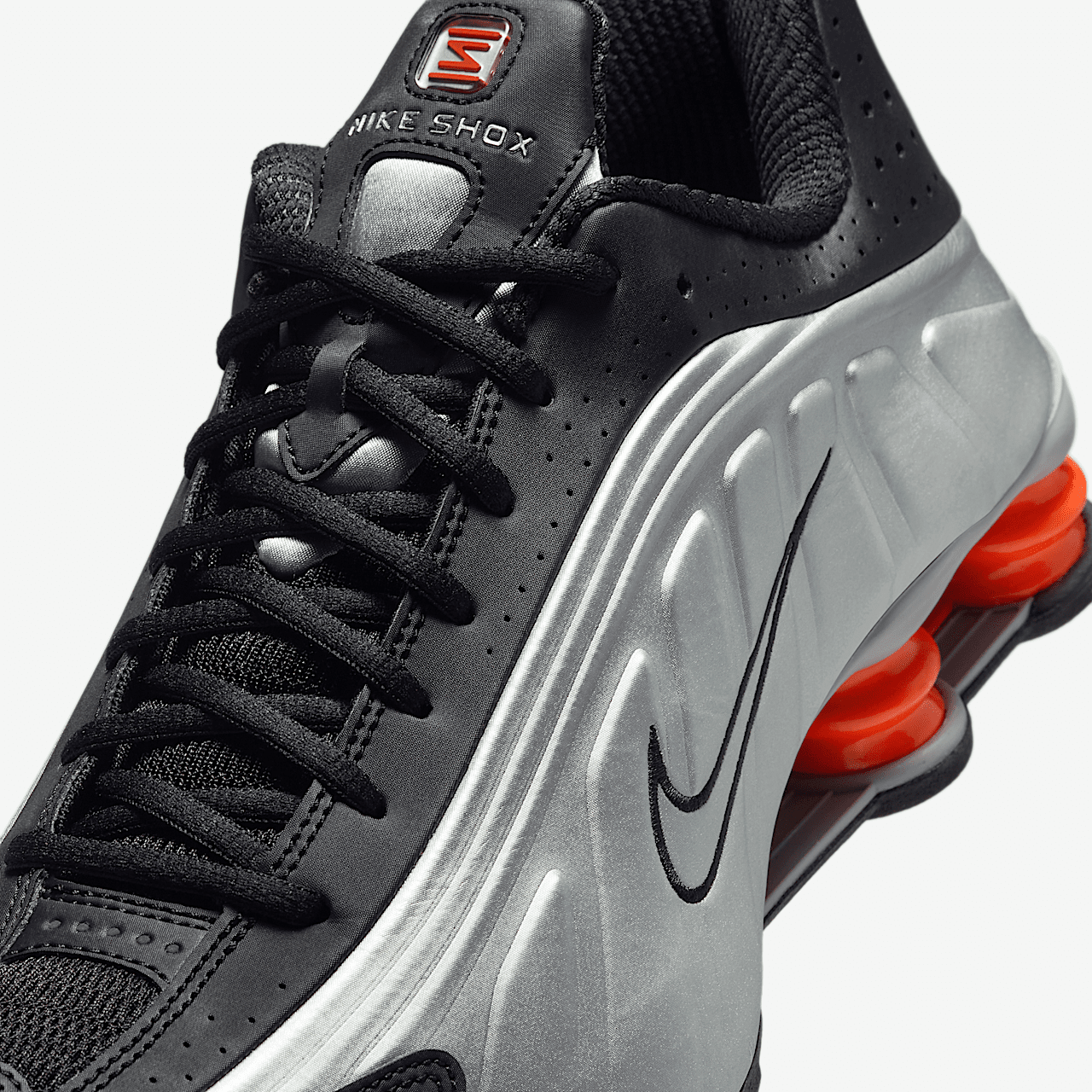 Nike Shox sneaker Metallic Silver/Zwart/Picante Red/Metallic Silver