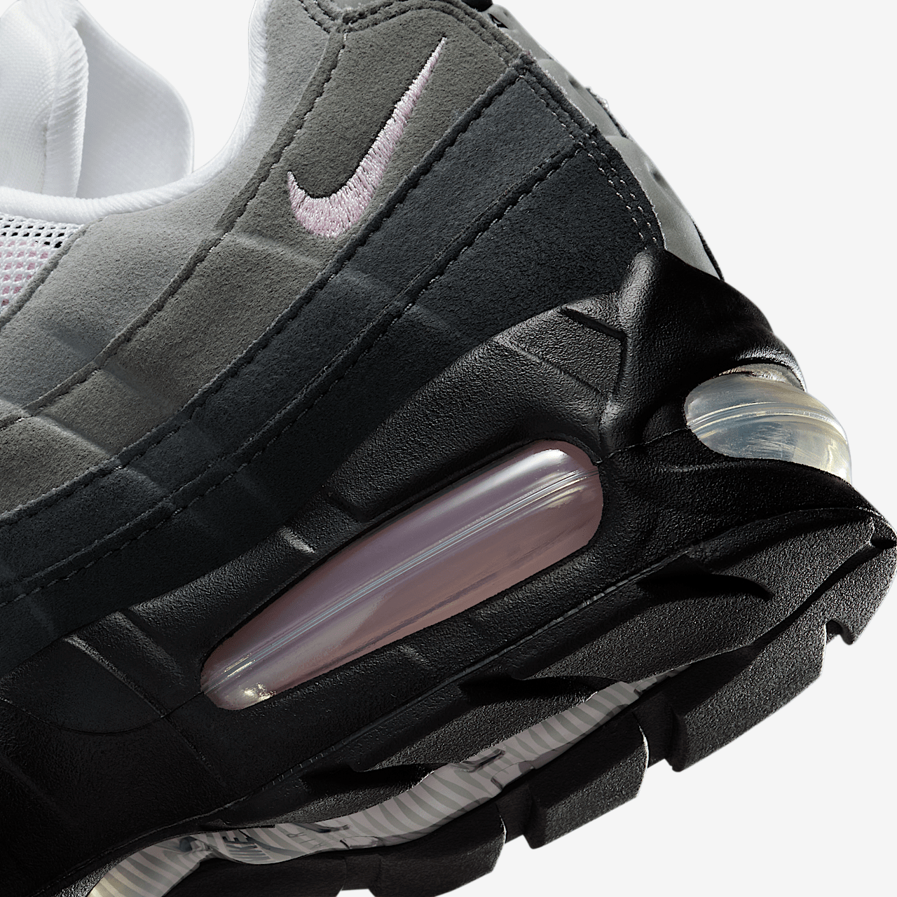 Nike Air Max 95 sneaker Zwart/Wit/Reflect Silver/Pink Foam