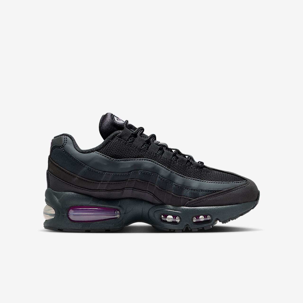 Nike Air Max 95 sneaker Zwart/Off Noir/Smoke Grey/Vivid Purple