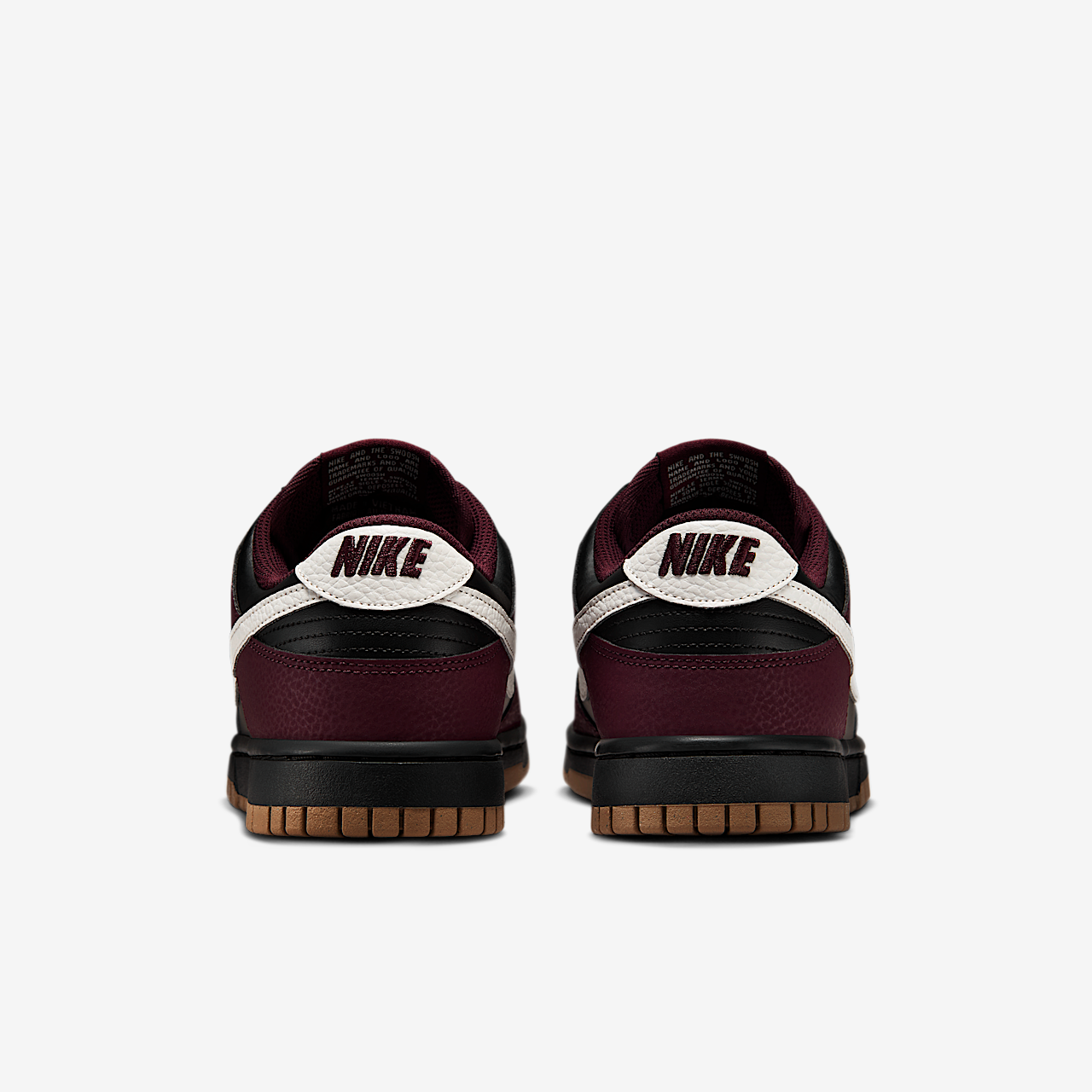 Nike Dunk Low sneaker Burgundy Crush/Zwart/Khaki/Phantom