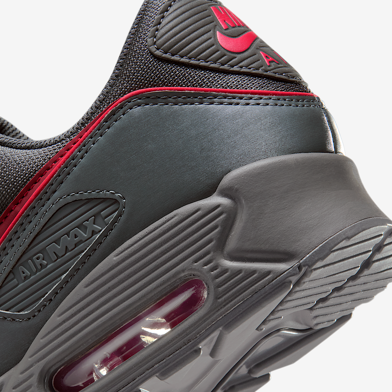Nike Air Max sneaker Iron Grey/Zwart/University Red