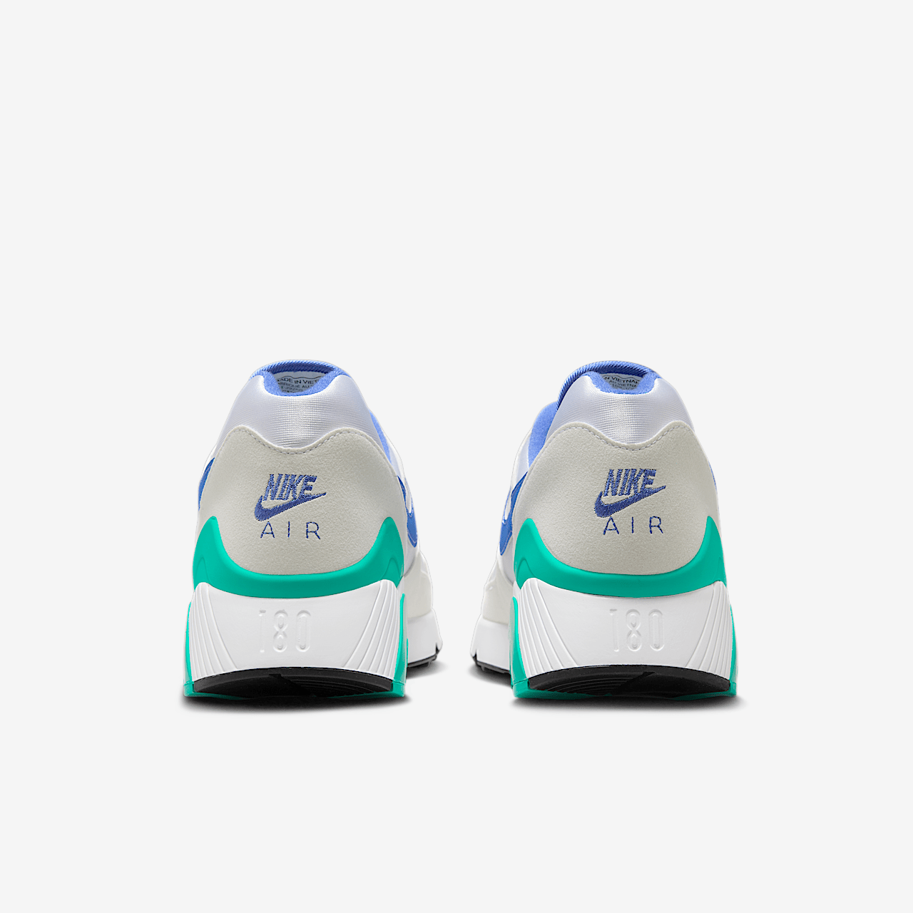 Nike Air 180 sneaker Wit/Clear Jade II/Zwart/Medium Blue