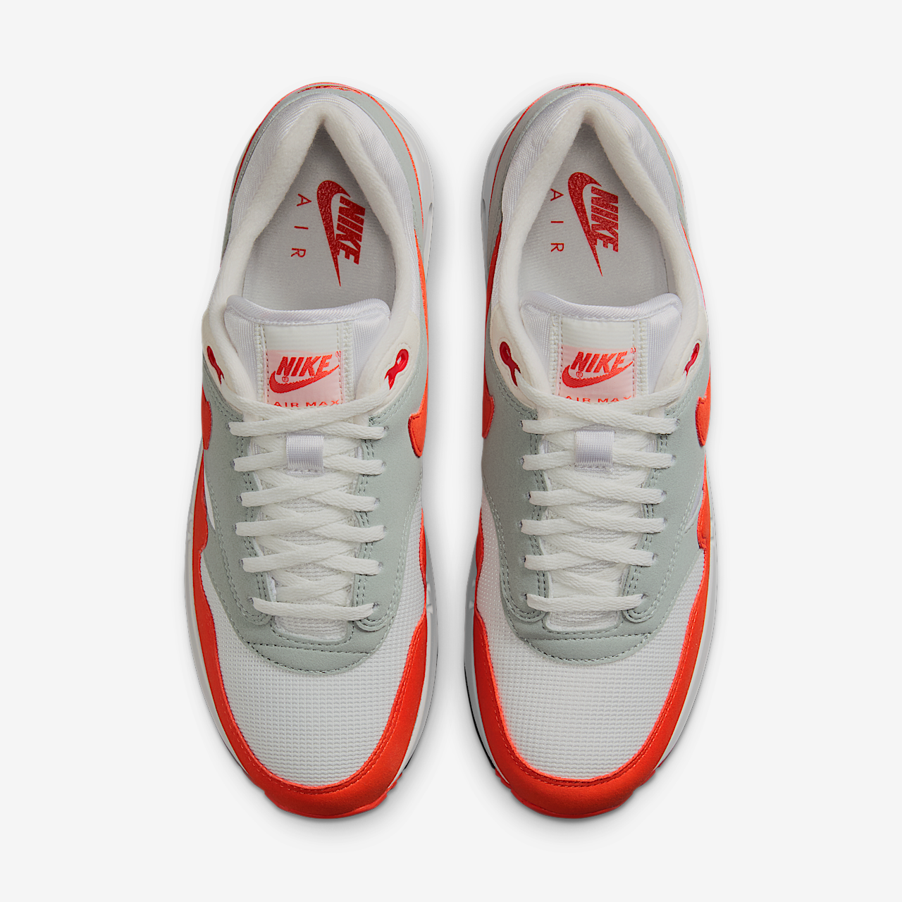 Nike Air Max 1 sneaker Summit White/Light Pumice/Zwart/Cosmic Clay