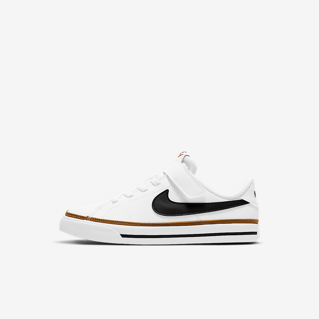 Nike  sneaker Wit/Desert Ochre/Gum Light Brown/Zwart