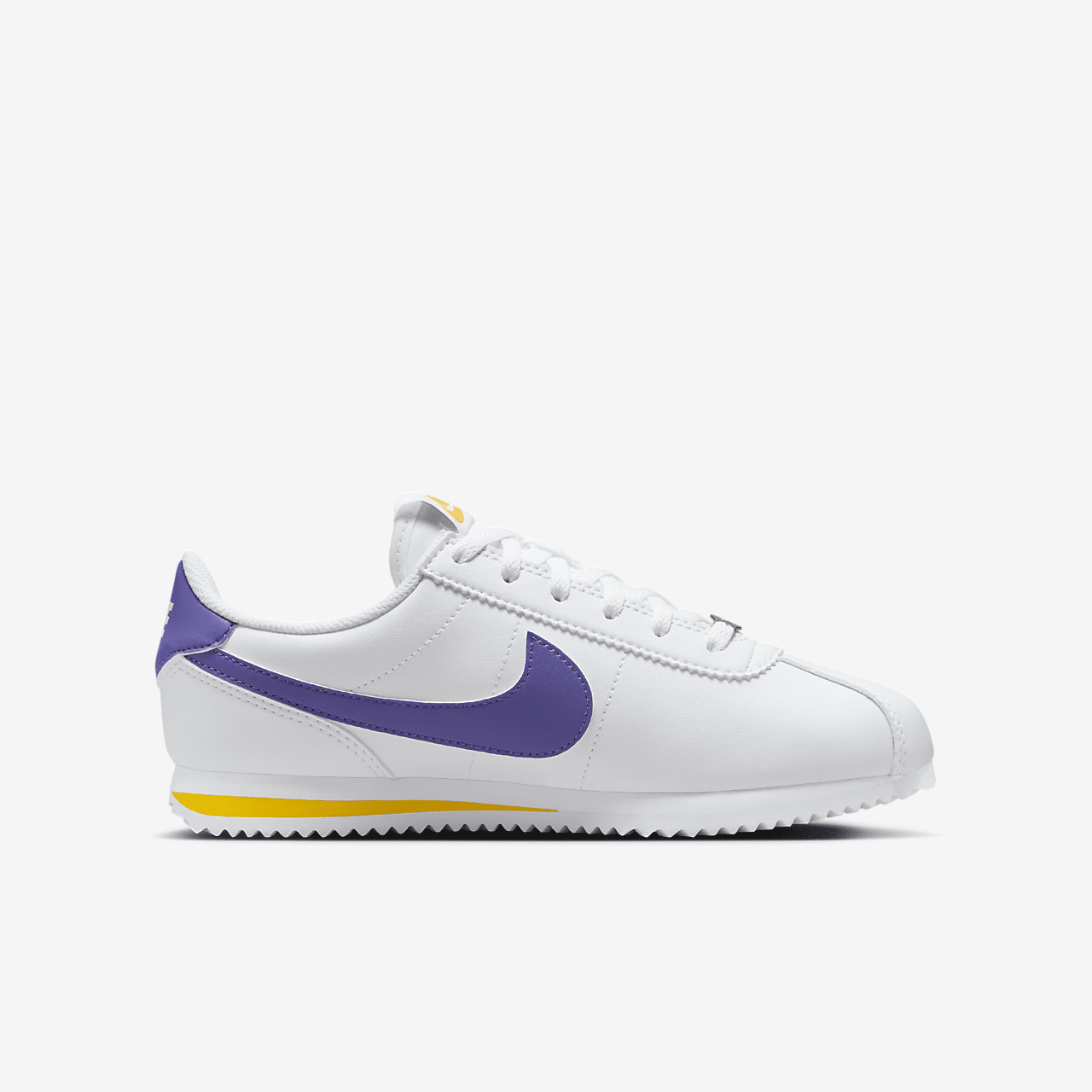 Nike Cortez sneaker Wit/Varsity Maize/Varsity Purple