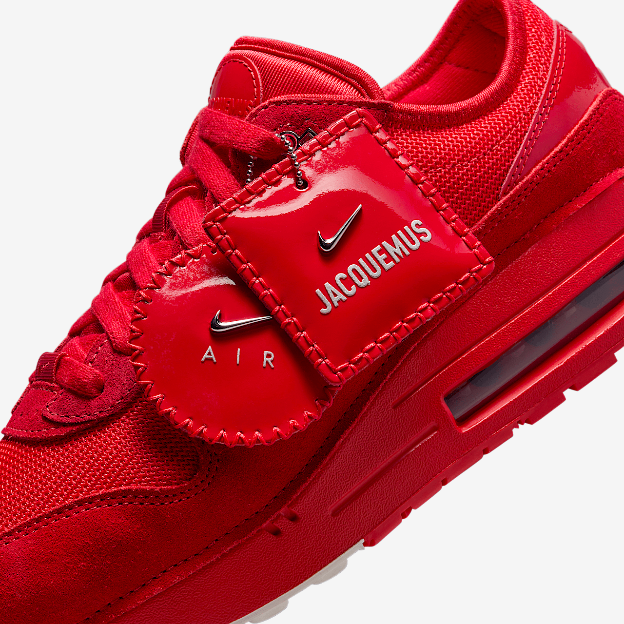 Nike Air Max 1 sneaker Mystic Red/Metallic Silver