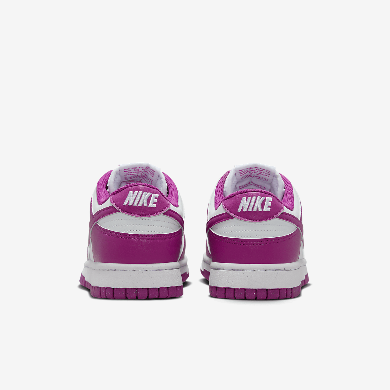 Nike Dunk Low sneaker Wit/Hot Fuchsia