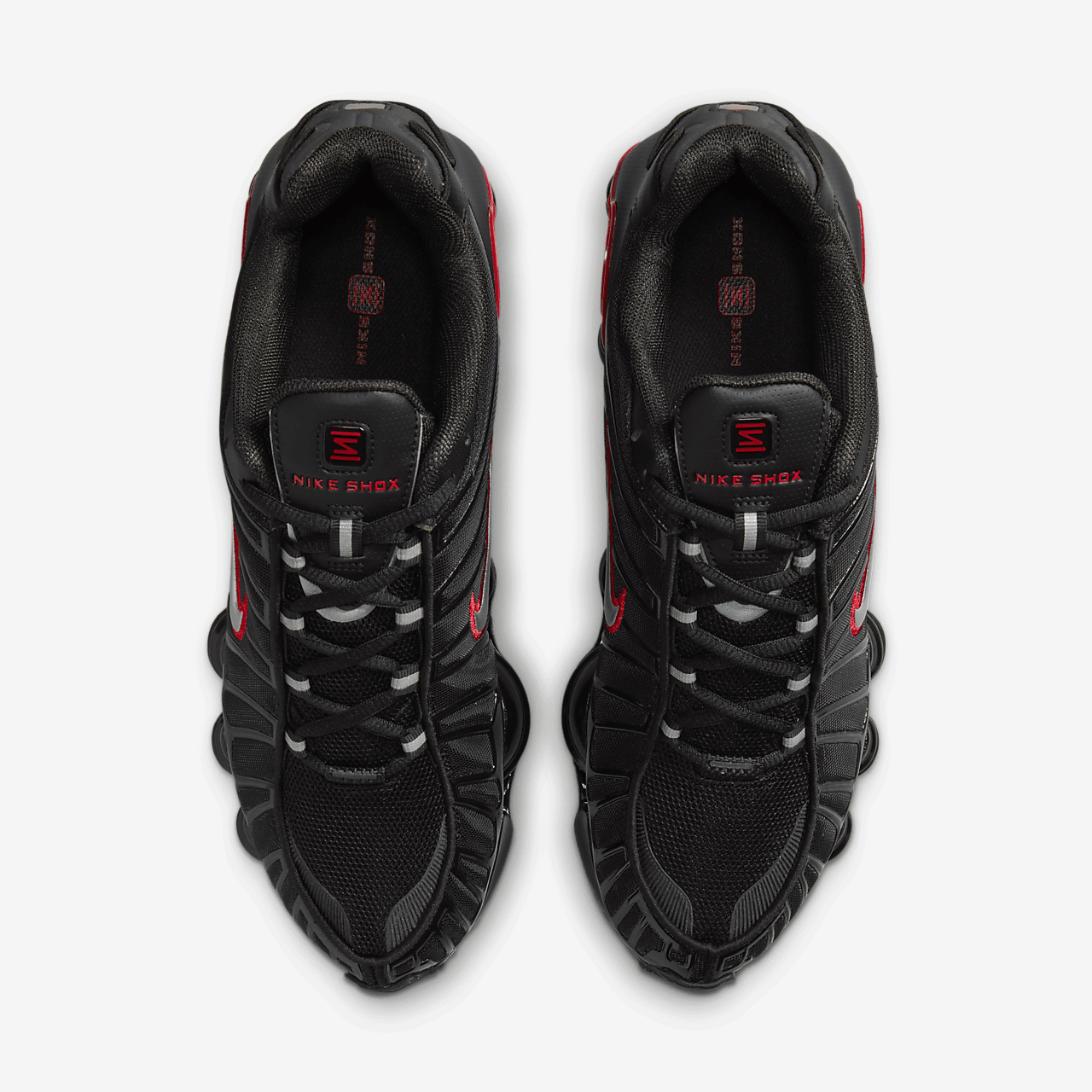 Nike Shox sneaker Zwart/University Red/Metallic Silver