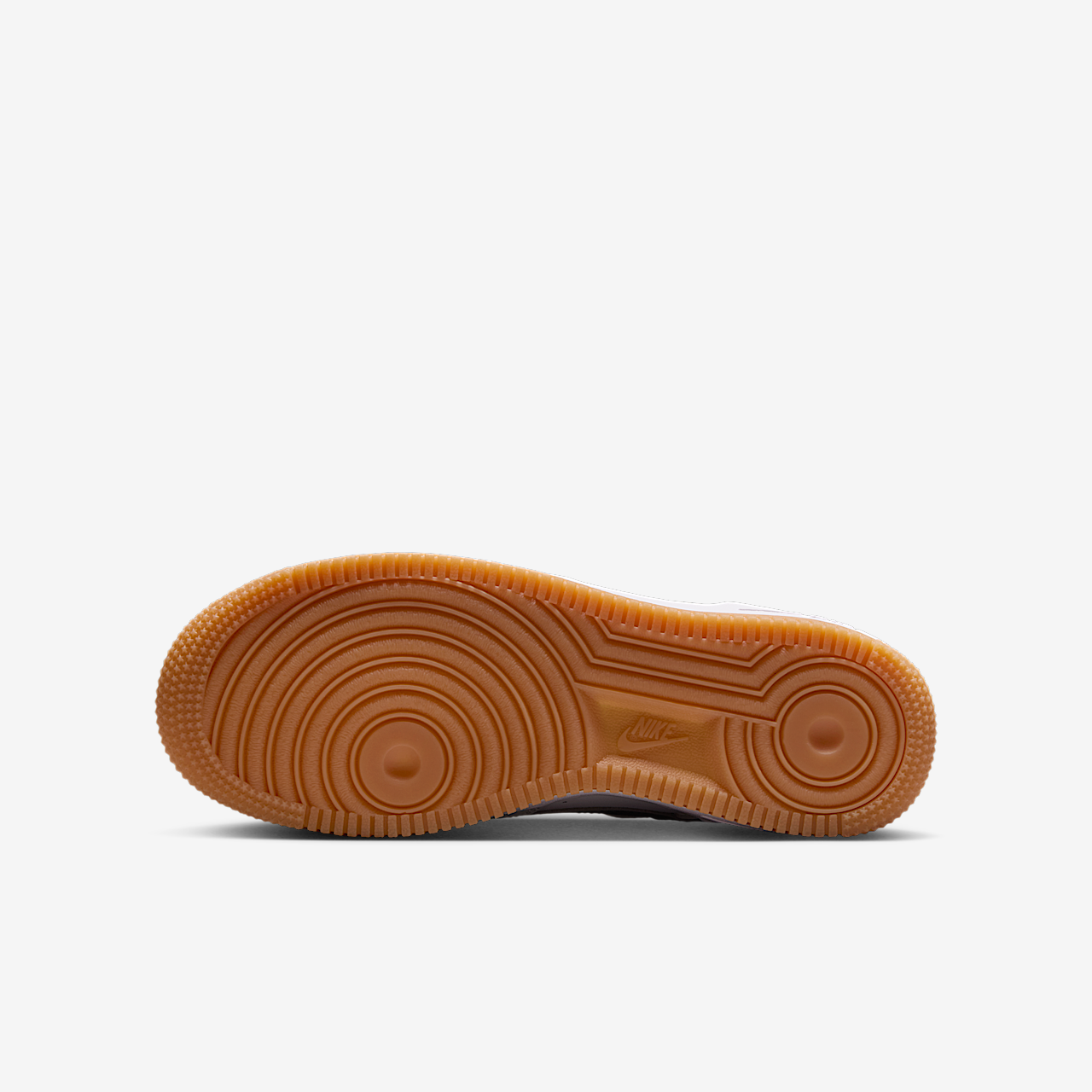 Nike Air Force 1 sneaker Photon Dust/Fir/Gum Medium Brown/Wit